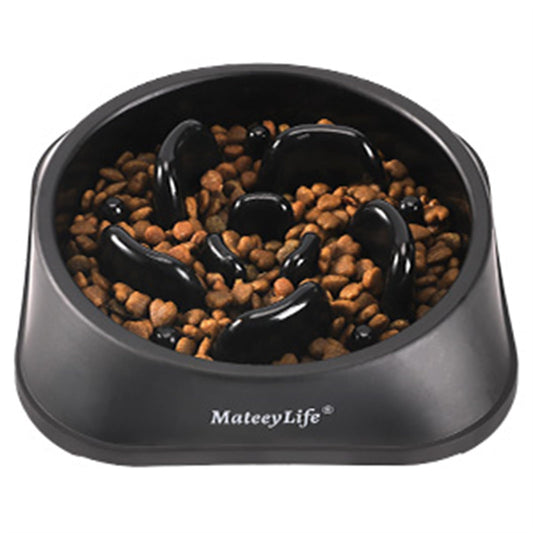 Mateeylife Hundenapf, Anti Schling Napf Hund für MittelgroßE und GroßE Hunde, Slow Feeder Hund FöRdert Eine Gesunde Verdauung,1 Stück Mittlere, Schwarz