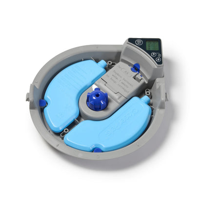 Cat Mate C500 Automatischer Futterautomat mit Digitalem Timer und 5 Näpfen – Für Katzen und Kleine Hunde, Nass- oder Trockenfutter, Inklusive Zwei Kühlakkus, 5 Mahlzeiten Bis zu 330 g Pro Stück, Weiß