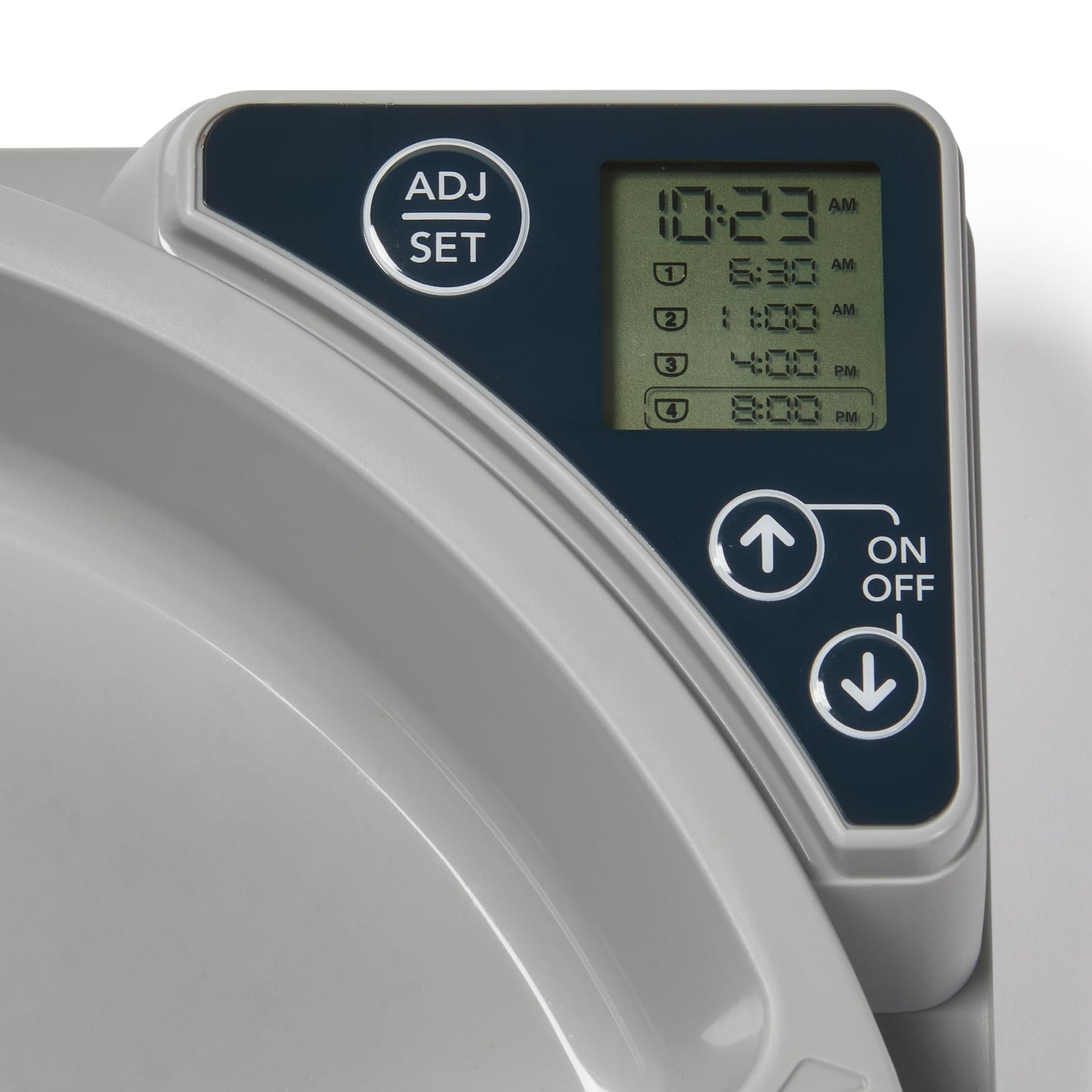 Cat Mate C500 Automatischer Futterautomat mit Digitalem Timer und 5 Näpfen – Für Katzen und Kleine Hunde, Nass- oder Trockenfutter, Inklusive Zwei Kühlakkus, 5 Mahlzeiten Bis zu 330 g Pro Stück, Weiß