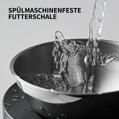 PETKIT CYBERTAIL Katzen Erhöhte Schüssel Edelstahl, Gekippter Hund Katzen Erhöhte Futternäpfe Lebensmittelqualität, rutschfeste No Spill Haustier Fütterungsschalen für Katzen und Kleine Hunde